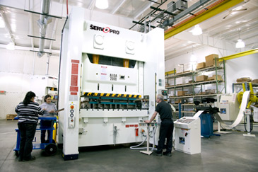 AIDA NS2-D Straightside Servo Press at Metalstamp Inc.