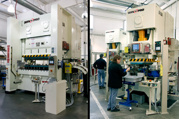 The AIDA Servo Presses at Metalstamp Inc. include the NS2-D Straightside Servo Press and two NC1-D gap frame servo preses