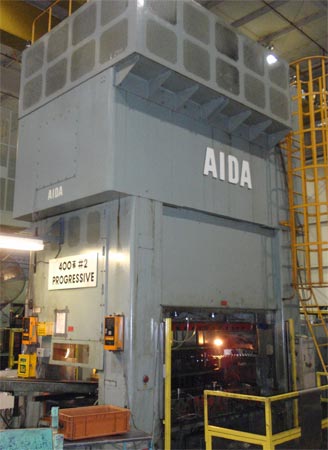 Used Progressive Die Press, AIDA PMX-400