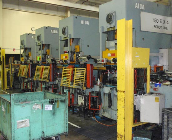 Used Gap Frame Press Line, NC1-150(x4)