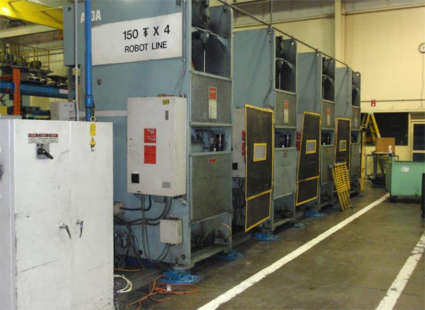 Used Gap Frame Press Line, NC1-150(x4)