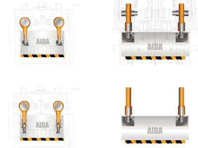AIDA Presses that Feature Wide Connections Spacing Include : NST, PMX, SMX, and TMX